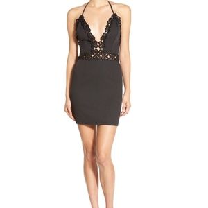 Missguided Crochet Halter Body-Con Dress